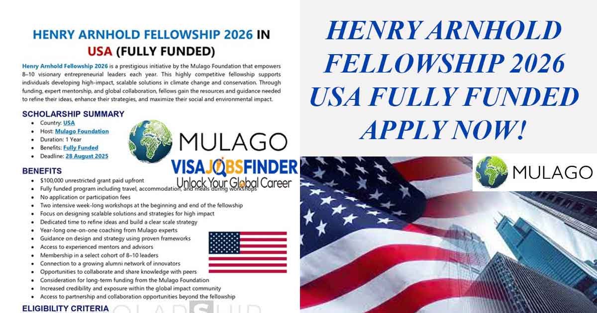 USA Fully Funded Henry Arnhold Fellowship 2026  Apply Now!