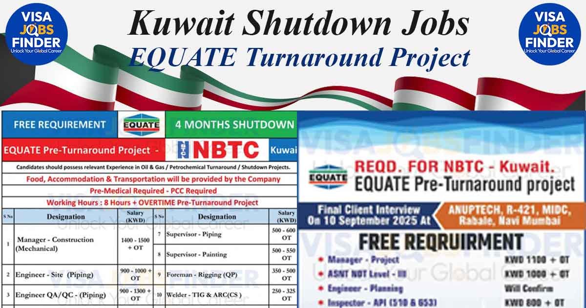 Kuwait Shutdown Jobs EQUATE Turnaround Project
